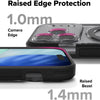 UX Magnetic Designed for iPhone 17 Pro Case Dual Layer Protective Cover with Rugged Frame and Camera Control Button Cover - Smoke Black