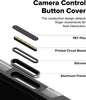 UX Magnetic Designed for iPhone 17 Pro Case Dual Layer Protective Cover with Rugged Frame and Camera Control Button Cover - Smoke Black
