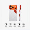 Magnetic Matte PU Case For iPhone 17 Pro | For Mag-Safe|Leather Texture Armor Back Cover- Black