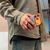Magnetic Matte PU Case For iPhone 17 Pro Max | For Mag-Safe|Leather Texture Armor Back Cover - Grey