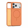 Magnetic Silicone Case for iPhone 17 Pro Max – Orange