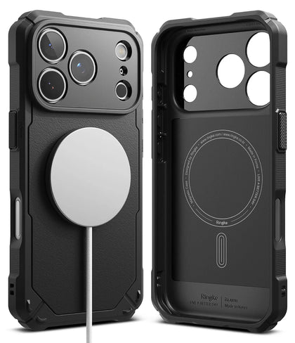 iPhone 17 Pro Max Case Cover | Rugged Gear Magnetic Series | Black