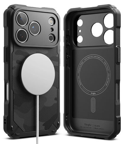 iPhone 17 Pro Max Case Cover | Rugged Gear Magnetic Series | Camo Black