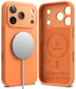 iPhone 17 Pro Max Case Cover | Silicone Magnetic Series | Tangerine
