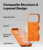 iPhone 17 Pro Max Case Cover | Silicone Magnetic Series | Tangerine