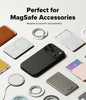 iPhone 17 Pro Max Case Cover | Silicone Magnetic Series | Black