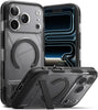 UX Magnetic Designed for iPhone 17 Pro Max Case Dual Layer Protective Cover with Rugged Frame and Camera Control Button Cover - Smoke Black