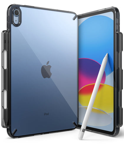 iPad 11th Generation Case A16, 2025 and iPad 10th Generation with Pen/Pencil Holder Cover 2022 |Fusion Case|Smoke Black