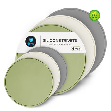 Silicone Trivet Mats 16cm – Multicolor (2-Pack)