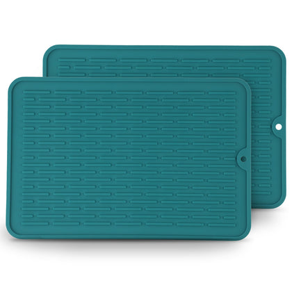 Dish Drying Mat 30x20cm – Dark Blue (2-Pack)