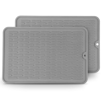 Dish Drying Mat 30x20cm – Grey (2-Pack)