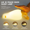 Duck Lamp Lying Flat Duck Night Light, Kids Night Lamp with 3 Speed Adjustable Light, Smart Bedside Lamp with Flap Sensor