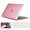 Ultra-thin Super Crystal Case Combo | MacBook Air 13 inch A1932, A2179, A2337, 2018-2020 Hard Shell Case with Keyboard Cover & Screen Protector | Pink