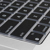 Premium Ultra Thin Keyboard Cover | MacBook Air 13 inch with Touch ID Retina Display A1932, 2018 | [US Layout] Black