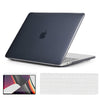 Slim Crystal Hard Case Combo | MacBook Pro 13 inch A1706, A1708, A1989, A2159, A2289, A2251, A2338, 2016, 2018-2020 – Hard Shell with Keyboard Cover & Screen Protector | Black
