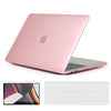 Slim Crystal Hard Case Combo | MacBook Pro 13 inch A1706, A1708, A1989, A2159, A2289, A2251, A2338, 2016, 2018-2020 – Hard Shell with Keyboard Cover & Screen Protector | Pink