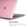 Slim Crystal Hard Case Combo | MacBook Pro 13 inch A1706, A1708, A1989, A2159, A2289, A2251, A2338, 2016, 2018-2020 – Hard Shell with Keyboard Cover & Screen Protector | Pink