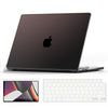 Ultra-thin Super Crystal Case Combo | MacBook Pro 14 inch A2442, A2779, A2918, A2992 2021 A3112, A3185, A3401 M4 2024 Hard Shell Case with Keyboard Cover & Screen Protector | Black