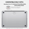 Ultra-thin Super Crystal Case Combo | MacBook Pro 14 inch A2442, A2779, A2918, A2992 2021 A3112, A3185, A3401 M4 2024 Hard Shell Case with Keyboard Cover & Screen Protector | Clear