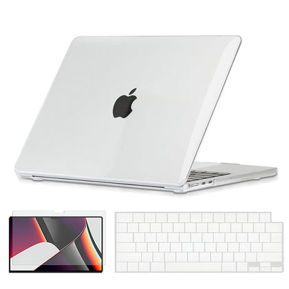 Slim Crystal Hard Case Combo | MacBook Air 15 inch A2941 M2 2023, A3114 M3 2024 Hard Shell Case with Keyboard Cover & Screen Protector | Clear