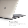 Slim Crystal Hard Case Combo | MacBook Air 15 inch A2941 M2 2023, A3114 M3 2024 Hard Shell Case with Keyboard Cover & Screen Protector | Grey