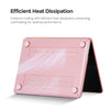 Slim Crystal Hard Case Combo | MacBook Air 15 inch A2941 M2 2023, A3114 M3 2024 Hard Shell Case with Keyboard Cover & Screen Protector | Pink