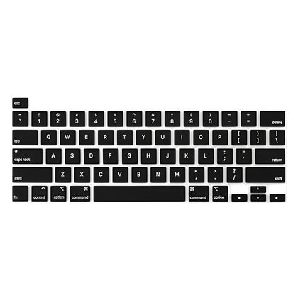 Premium Ultra Thin Keyboard Cover| MacBook Pro 16 inch A2141/2019 2020 New Pro 13.3 inch A2338 M1/A2251/A2289 with Touch Bar & Touch ID | [US Layout] Black