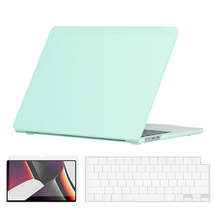 Slim Candy Case Combo | MacBook Pro 16 inch A2485 M1 2021 A2780 M2 A2991 M3 2023 A3403, A3186 M4 2024 Hard Shell Case with Keyboard Cover & Screen Protector | Cream Green