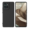 Silicone Case for Motorola Moto G75 | Full Body Silky Soft Touch Shockproof Cover Black
