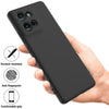 Silicone Case for Motorola Moto G75 | Full Body Silky Soft Touch Shockproof Cover Black