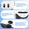 VR Accessories for Meta Quest 3, Transparent Anti-Scratch Protective Cover Shell with Tempered Glass Lens Protector & Silicone Joystick Caps