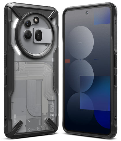 Nothing Phone 3a Pro Case Cover | Fusion-X Series | Black