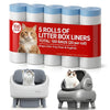 (Pack of 5) Self-Cleaning Cat Litter Box Liners , Drawstring Waste Drawer Replacement Bags