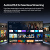 Mini Smart Projector [Latest Android 13.0] With 120 Inch Projector Screen | 2.4/5G Dual Band WiFi and Bluetooth 5.0 | Keystone Home theater Video Projector