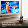 WP101 Mini Android Projector with Wifi and Bluetooth| [Latest Android 13.0] 200 ANSI Lumens With Electric Focus| Portable Smart Projector with Built in Apps