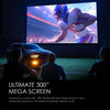 Wownect Pro Smart Android 12.0 Projector With 150 Inch Projector Screen | 1200 ANSI [Auto Focus/Auto Keystone] | Wifi 6 BT 5.0 Home Theater Movie Projector