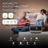 Wownect Pro Smart Android 12.0 Projector With 150 Inch Projector Screen | 1200 ANSI [Auto Focus/Auto Keystone] | Wifi 6 BT 5.0 Home Theater Movie Projector