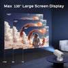 Mini Projector [Android 11.0] | 200 ANSI Lumens with 5G WiFi and Bluetooth 5.2 | 180° Angle adjustment Movie Projector