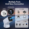 Mini Projector [Android 11.0] | 200 ANSI Lumens with 5G WiFi and Bluetooth 5.2 | 180° Angle adjustment Movie Projector