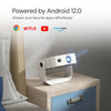 Portable Smart Projector | 1080P Full HD, 300 ANSI Lumens,Android 12, Auto Focus & Keystone, Dust-Proof Design