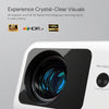 1080P Full HD Smart Projector|400 ANSI Lumens|4K HDR Support| Auto Focus & 6D Keystone - White