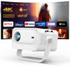 2026 NEW Smart Mini Portable 1080P Projector with Android 14, Auto Focus, 300 ANSI, Dual 5W Speakers