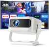 Short Throw HD 4K Support Android 13.0 Projector with Wifi 6 Electronic Focus, Auto Keystone, 2GB+16GB