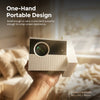 Smart HD Mini Projector, 180 ANSI lumens, 4K Decoding Support, Android 12, WiFi 6 Dual Band, Bluetooth 5.4, Electric Focus, Auto Keystone, HDMI/USB