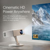 Smart HD Mini Projector with WiFi 6 & Bluetooth 5.4, Android 13, 200 ANSI Lumens, 4K Decoding Support, Auto & 4D Keystone Correction, Digital Zoom, HDMI/USB