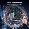 LED Projector, HD 300 ANSI Brightness, Android 13, 2GB RAM 16GB Storage, Bluetooth 5.4, 4K Support, Auto Keystone, Up to 130-Inch Display,