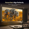 LED Projector, HD 300 ANSI Brightness, Android 13, 2GB RAM 16GB Storage, Bluetooth 5.4, 4K Support, Auto Keystone, Up to 130-Inch Display,