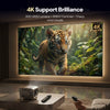 LED Projector, HD 300 ANSI Brightness, Android 13, 2GB RAM 16GB Storage, Bluetooth 5.4, 4K Support, Auto Keystone, Up to 130-Inch Display,