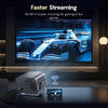 LED Projector, HD 300 ANSI Brightness, Android 13, 2GB RAM 16GB Storage, Bluetooth 5.4, 4K Support, Auto Keystone, Up to 130-Inch Display,