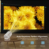 Mini Projector, HD 120 ANSI Brightness, Android 11, 1GB RAM 8GB Storage, WiFi and Bluetooth 5.4, Auto Keystone, Up to 120-Inch Projection, Portable Home Cinema Projector
